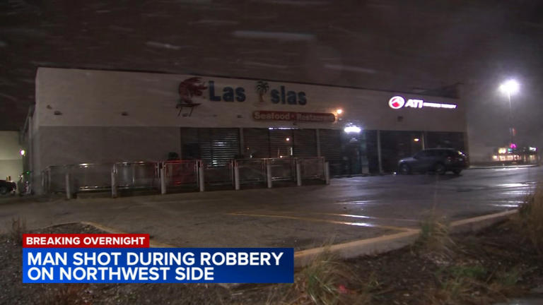 Man shot amid robbery on Chicago's Northwest Side, police say