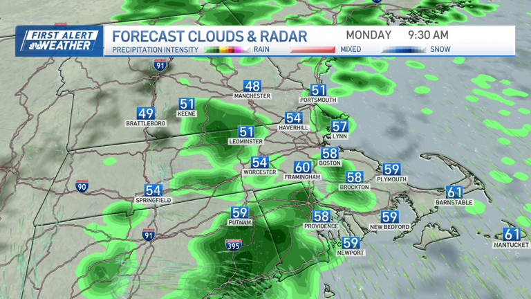 Get ready for rounds of rain (and snow, in parts) in New England this week
