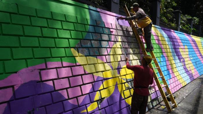 Mural Jalan Siliwangi Kota Bandung Kembali Cerah
