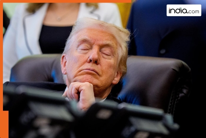The Don is sleeping! Donald Trump seen napping during White House event ...