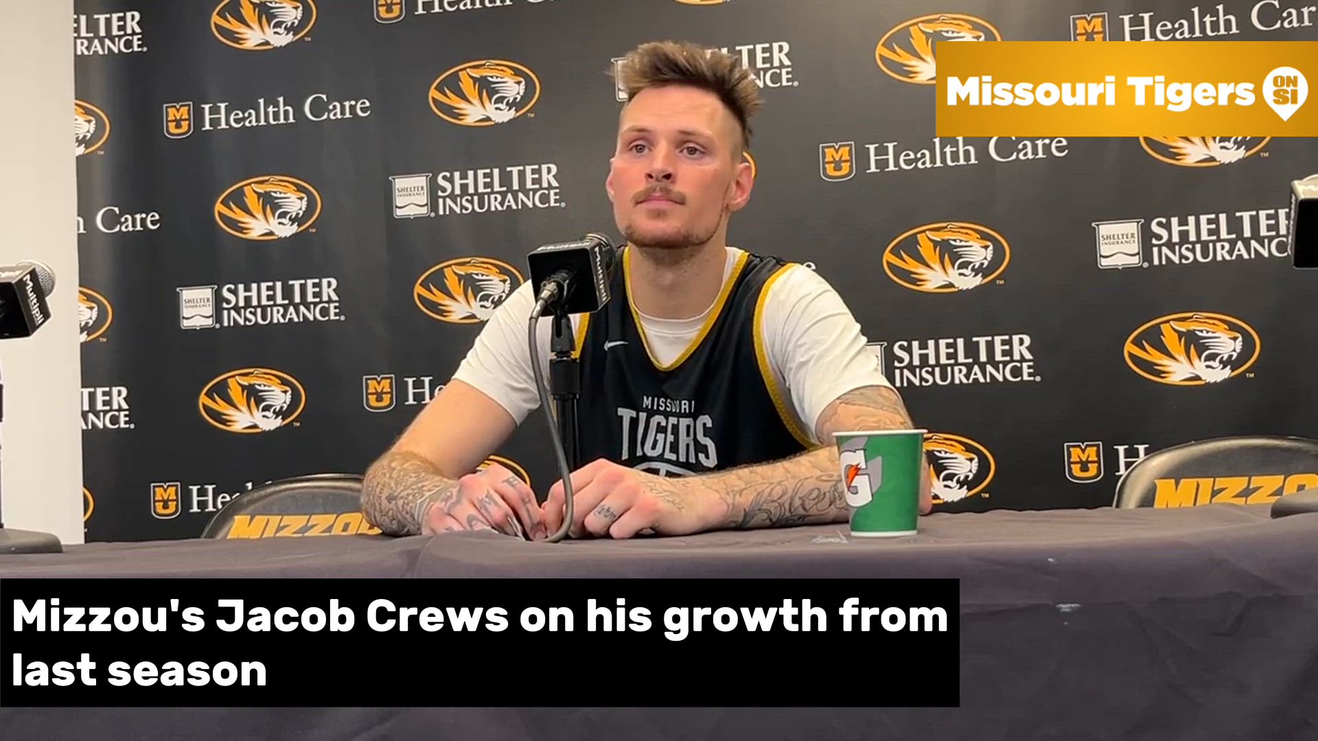 Mizzou's Jacob Crews on his growth from last season