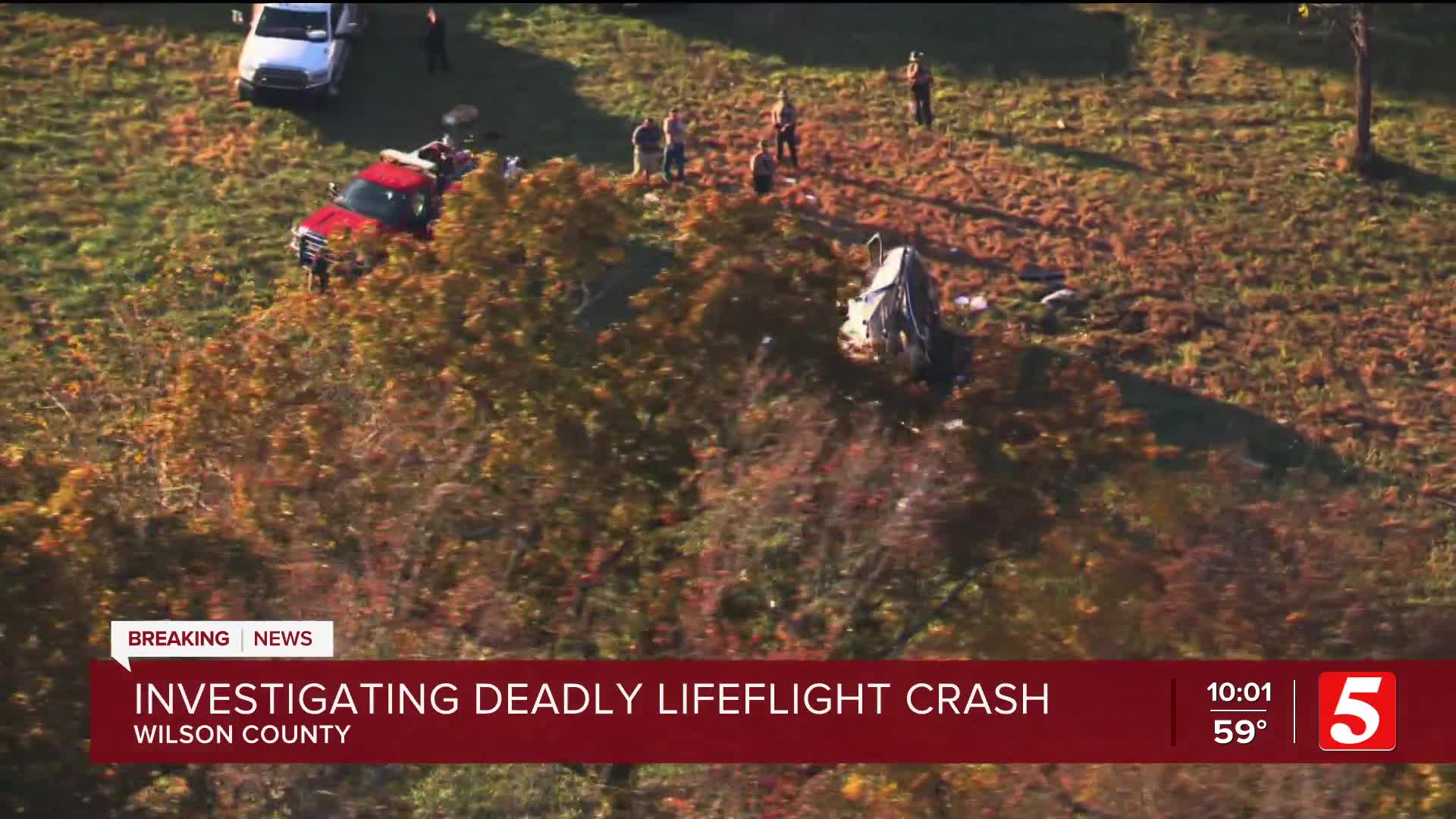 One dead, two critical after LifeFlight helicopter crash in Wilson County