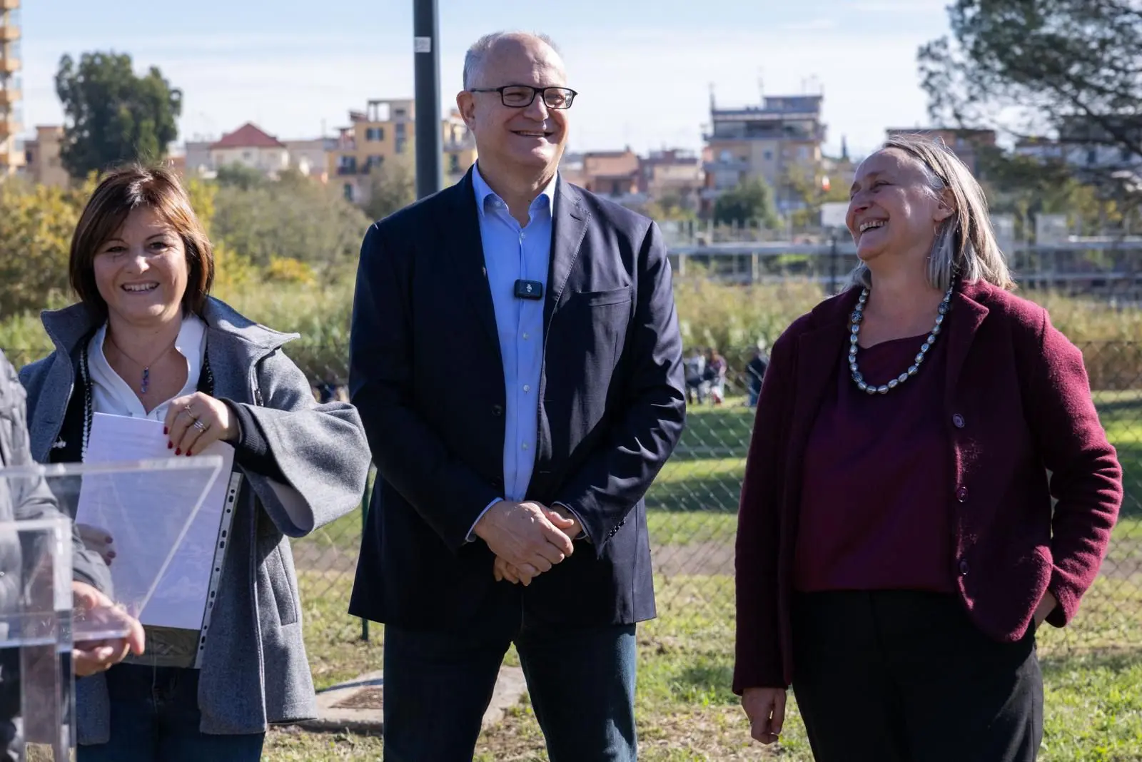 Gualtieri inaugura il nuovo Parco Collinetta Boccea