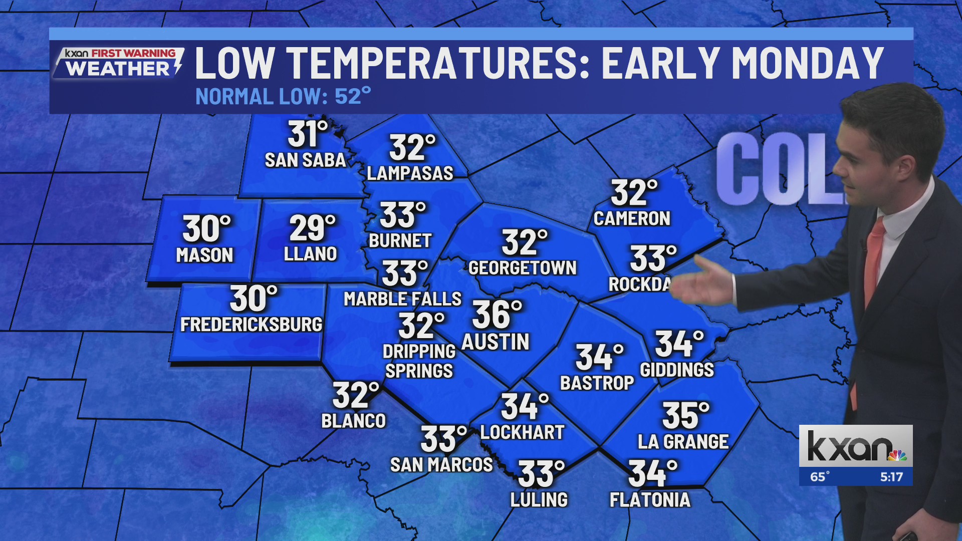 Freeze Warning for parts of the Hill Country tonight | KXAN Weather ...