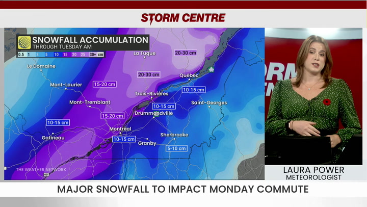 Quebec commuters beware: wintry weather continues through Tuesday