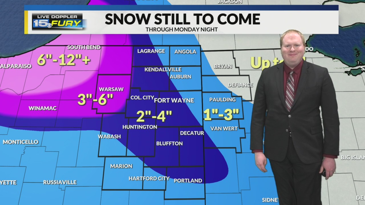 Lake-effect snow continues as colder air moves in