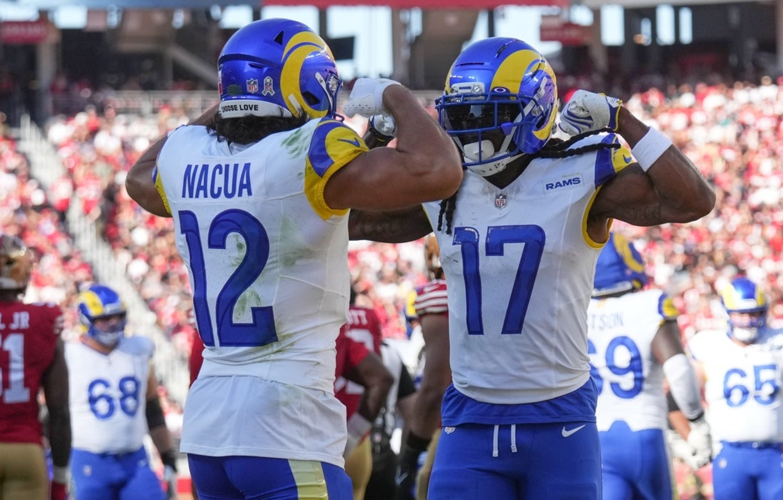 Rams WR Davante Adams injures oblique in win over 49ers