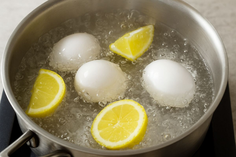 Image showcasing Egg Boiling Hacks: Did You Know? The Real Reason We Add Lemon to Water ...