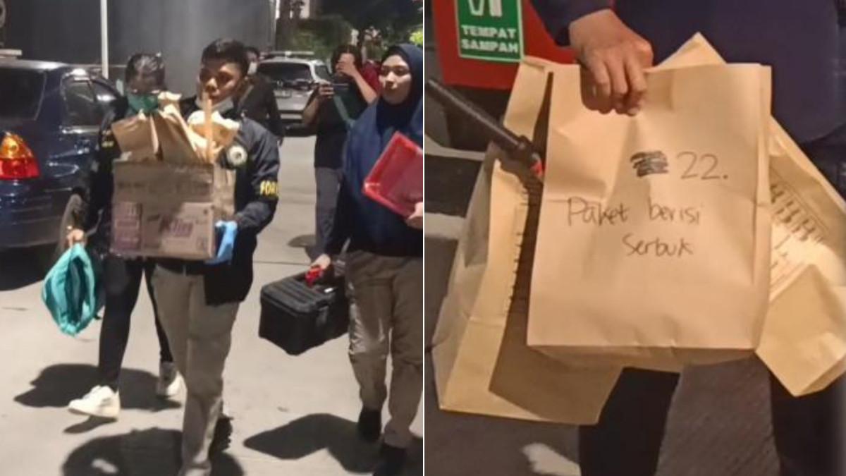 SISWA RAKIT BOM - Tim kepolisian dari Polda Metro Jaya bergerak cepat. Rumah FN pelaku ledakan SMAN 72 Jakarta digeledah, tujuan penggeledahan ini mencari bukti tambahan dan memastikan keterkaitan antara barang-barang yang ditemukan di rumah FN dengan temuan di lokasi ledakan. (Kolase TribunTrends/TribunJakarta)