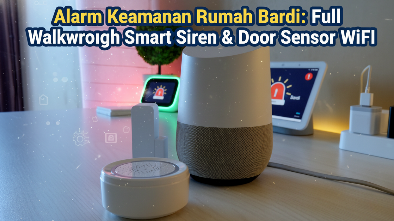 Alarm Keamanan Rumah Bardi: Full Walkthrough Smart Siren & Door Sensor WiFi