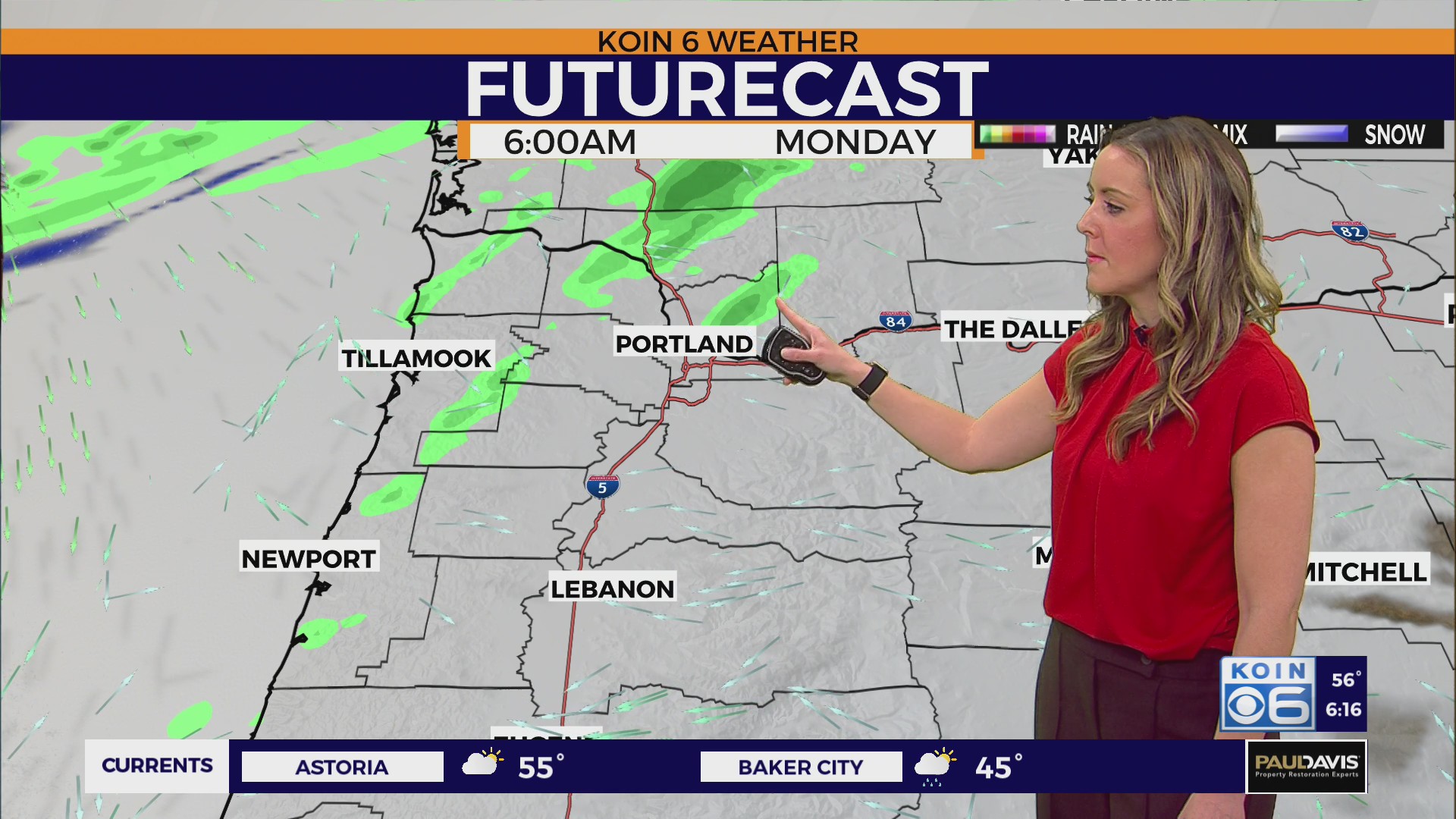 A mostly cloudy start to the workweek around Portland, chance of ...