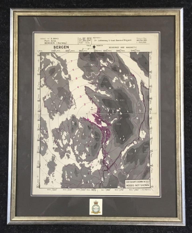 Map used in Dambusters WW2 raid set to fetch thousands at auction