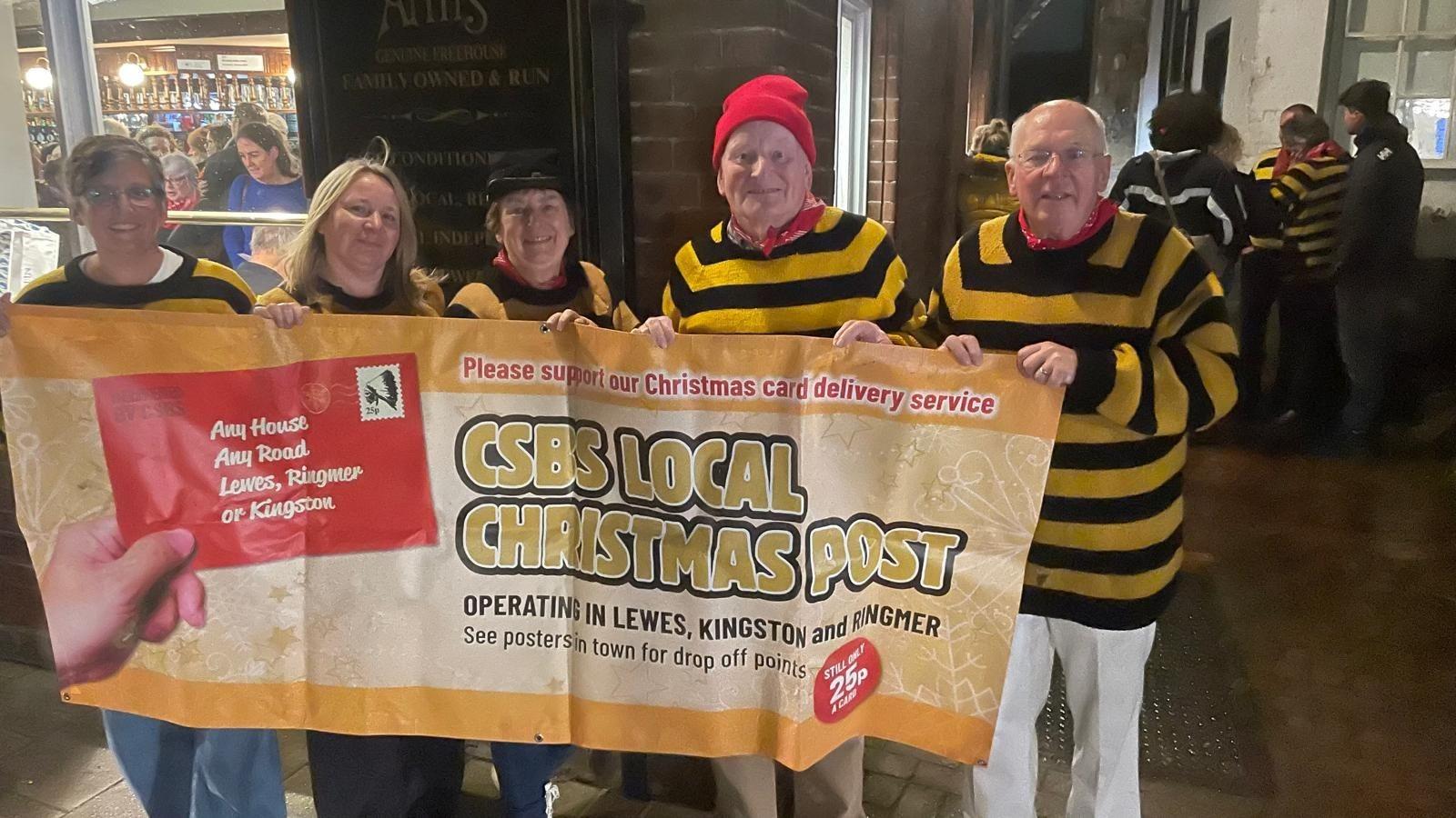 Post a Christmas card for 25p in Lewes area