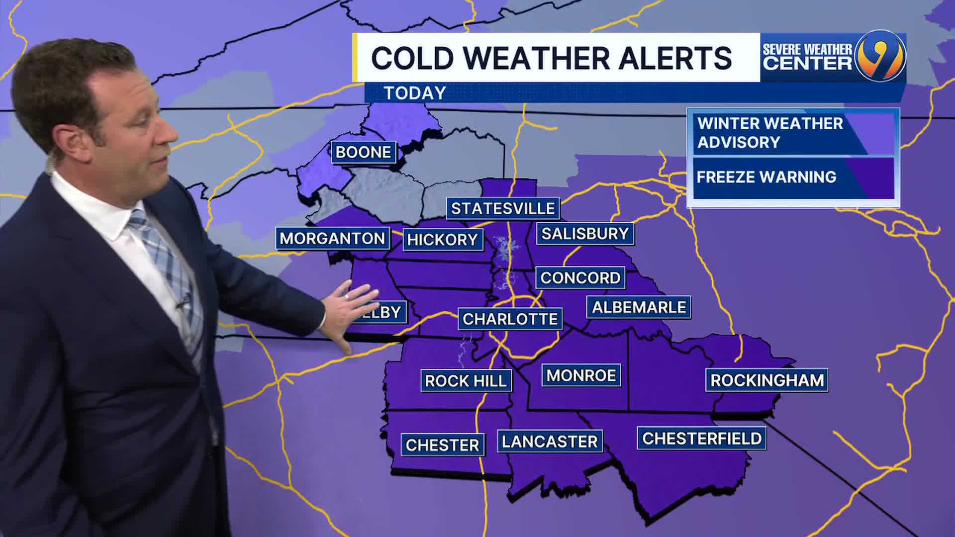 FORECAST: Chilly temps stick around through the beginning of the week