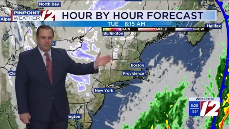 WPRI 12 weather forecast for 11/10/25: Damp with showers/drizzle today