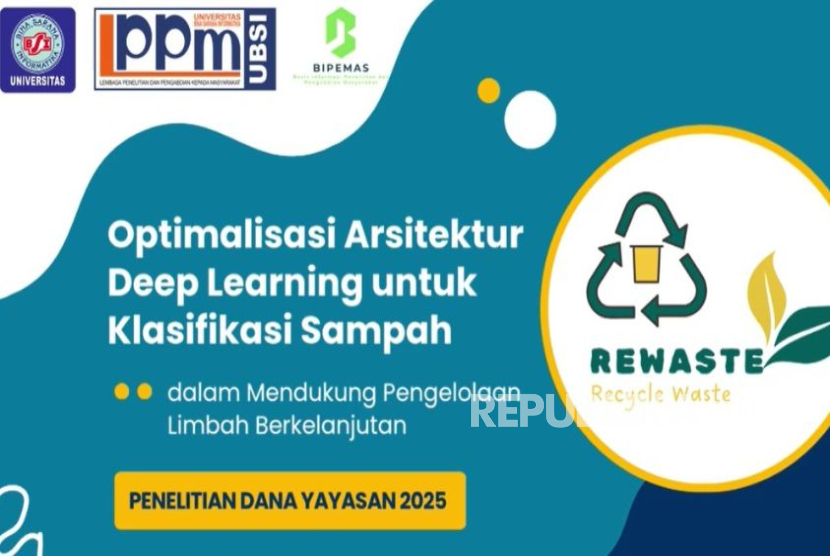 UBSI Kembangkan Teknologi Deteksi Sampah Otomatis dengan Deep Learning Melalui Penelitian Hibah 2025