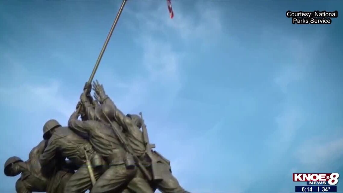 Marine Corps Memorial unveiled on Nov. 10, 1954