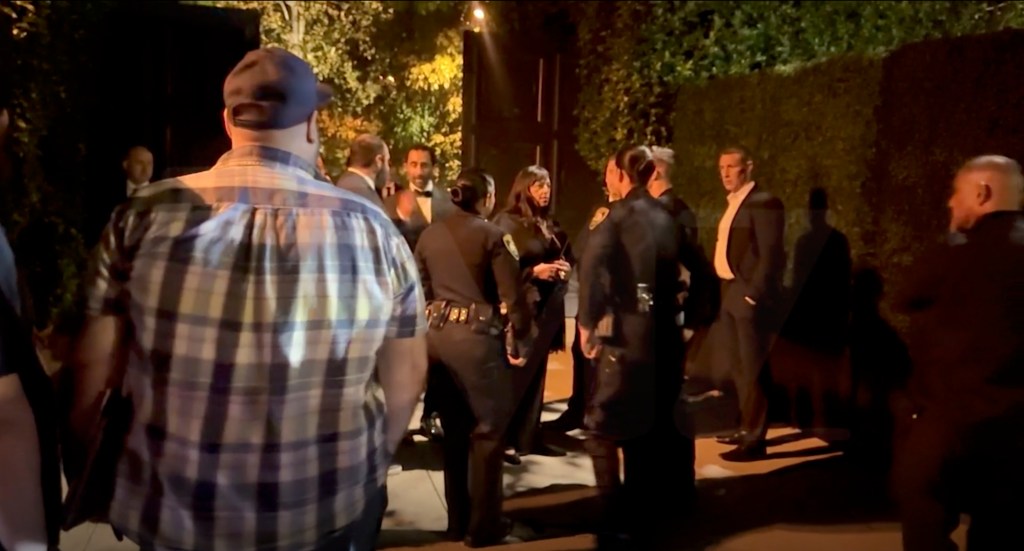 Cops at Kris Jenner's 70th birthday party