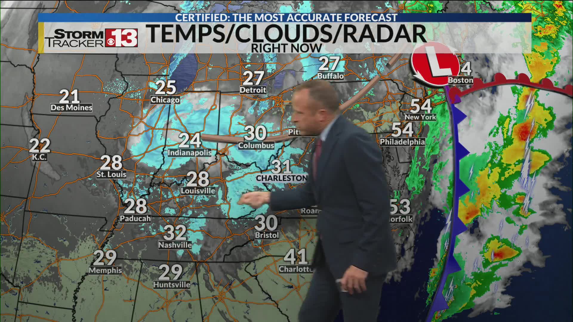 Snow and bitter COLD Monday through Tuesday AM
