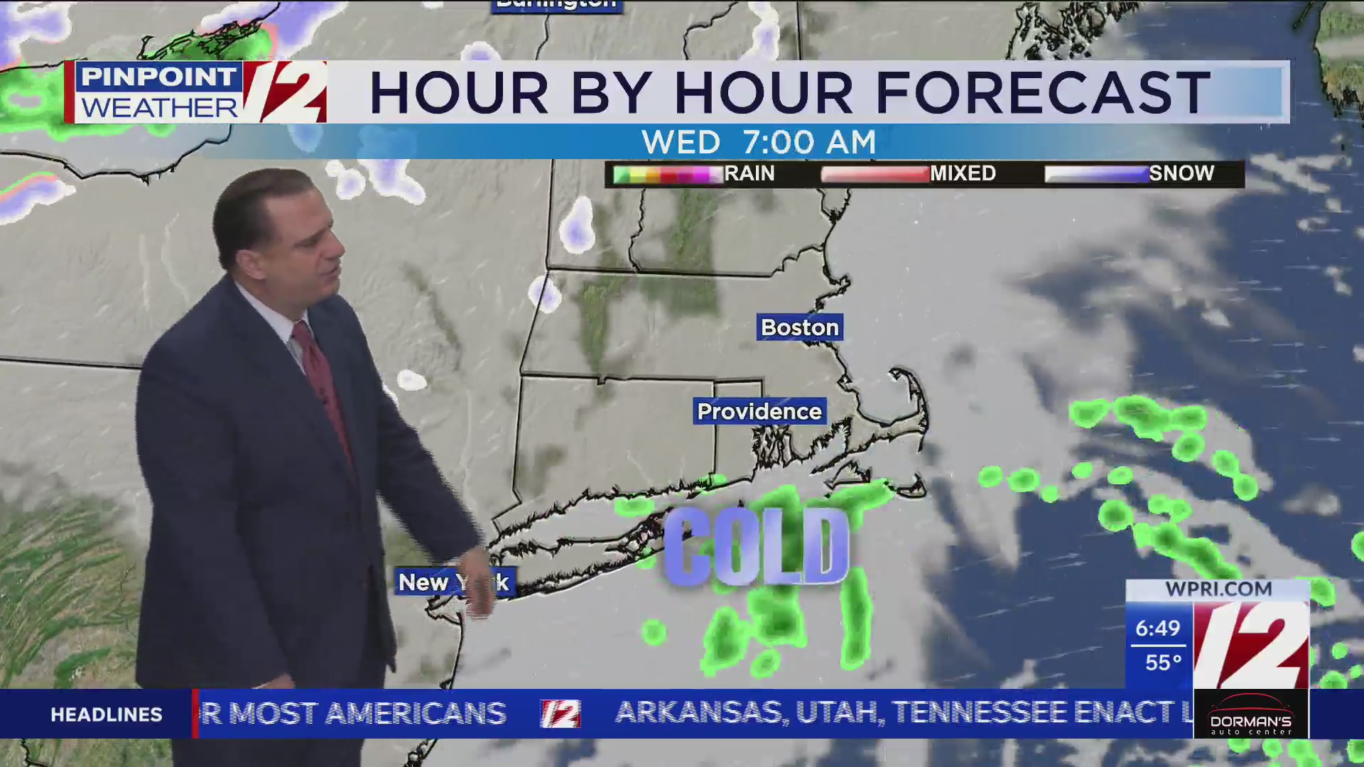 WPRI 12 Weather Forecast for 11/10/25: Showers, drizzle and fog today ...