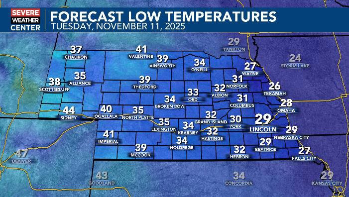 Chilly today, much warmer Tuesday