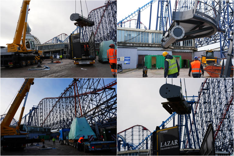 Blackpool Pleasure Beach Resort's £8.7m 'Aviktas' mega ride arrives in ...
