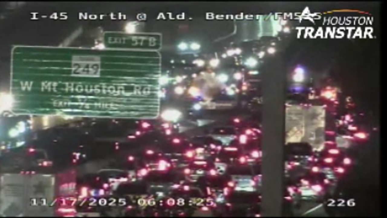 Houston traffic: Pedestrian walking on I-45 dead after being hit by ...