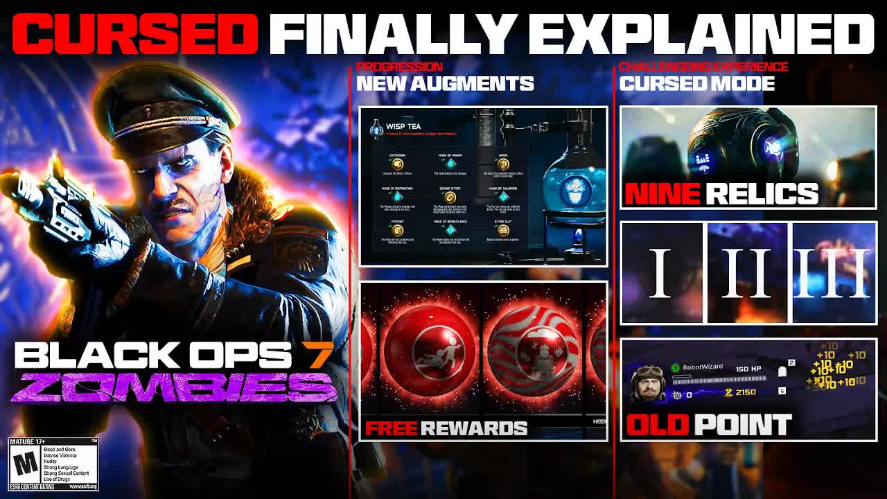New Black Ops 7 zombies cursed mode tiers, alt universes dates, HUD ...