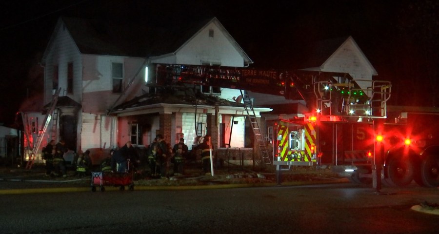 Multiple crews respond to overnight house fire in Terre Haute