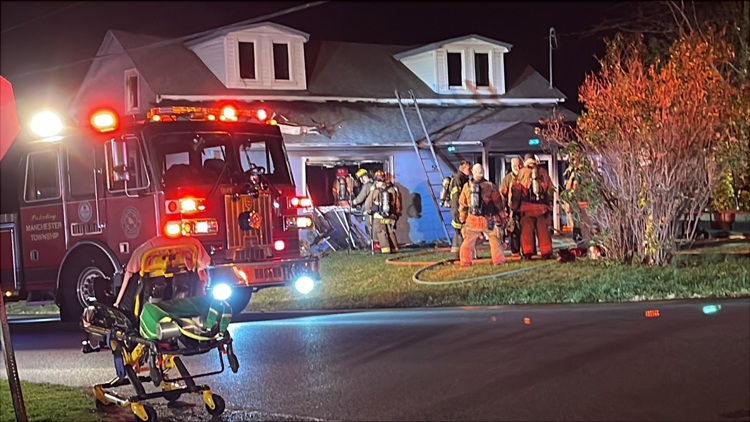 4 people displaced after early morning house fire in York County