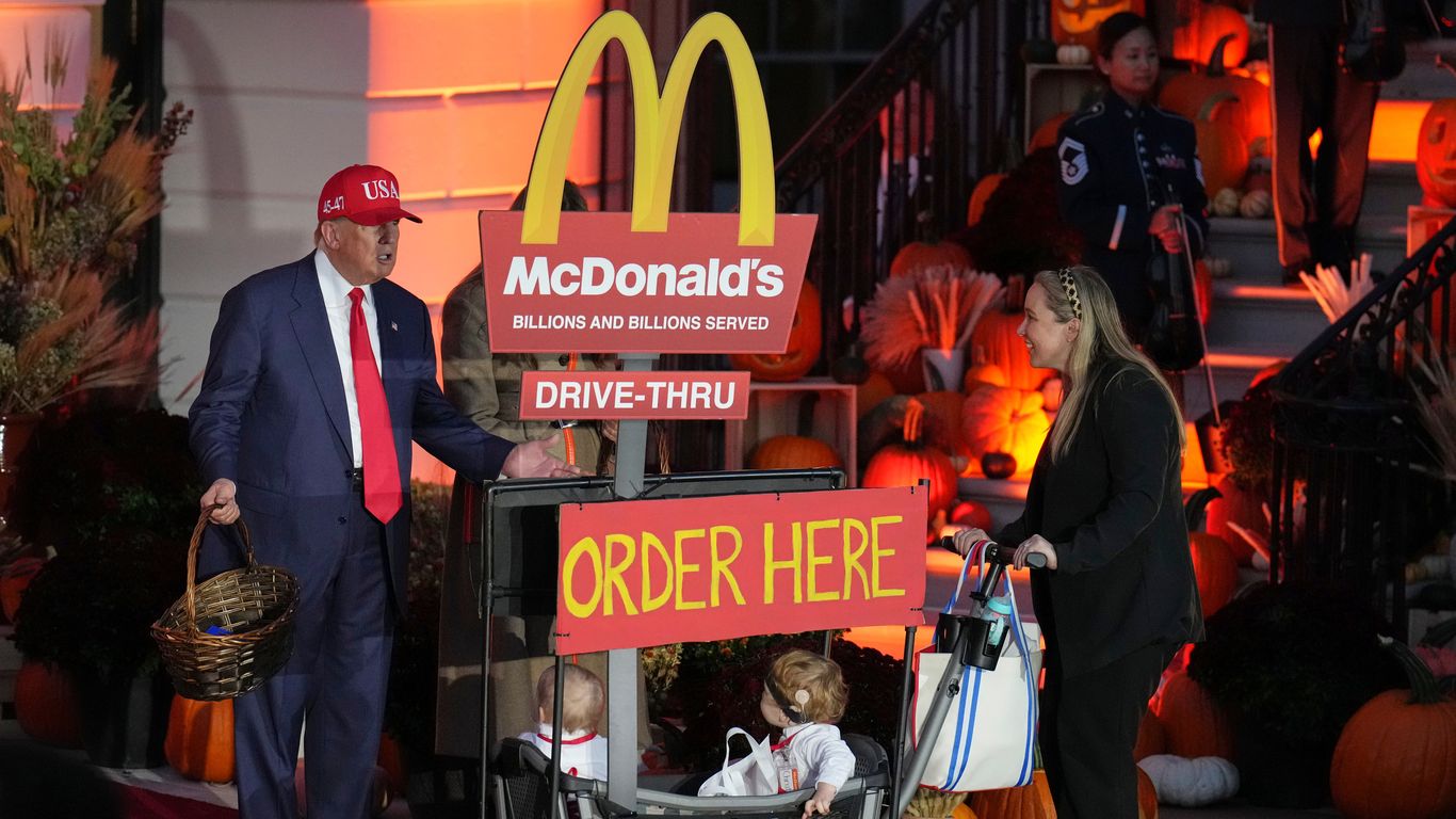 Trump takes affordability pitch to McDonald's
