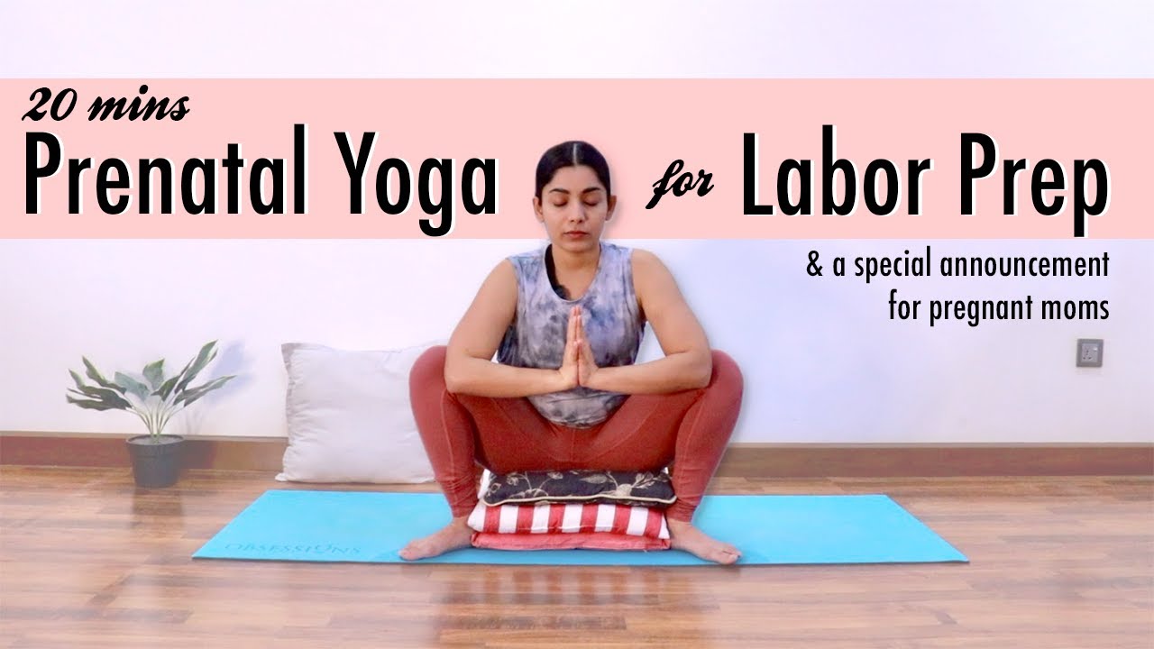 20-Minute Prenatal Yoga Labor Prep Flow Third Trimester Asana and Deep ...