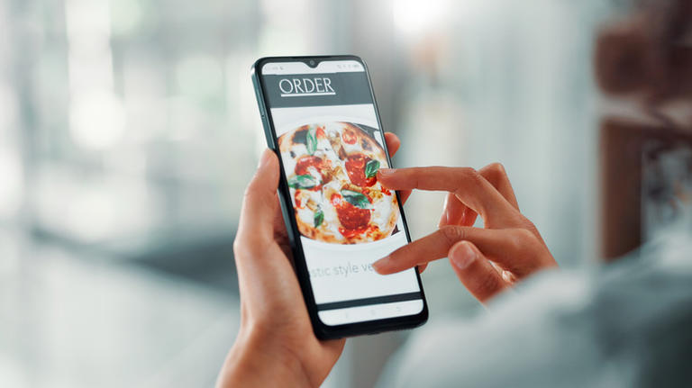 Scrolling on a smartphone