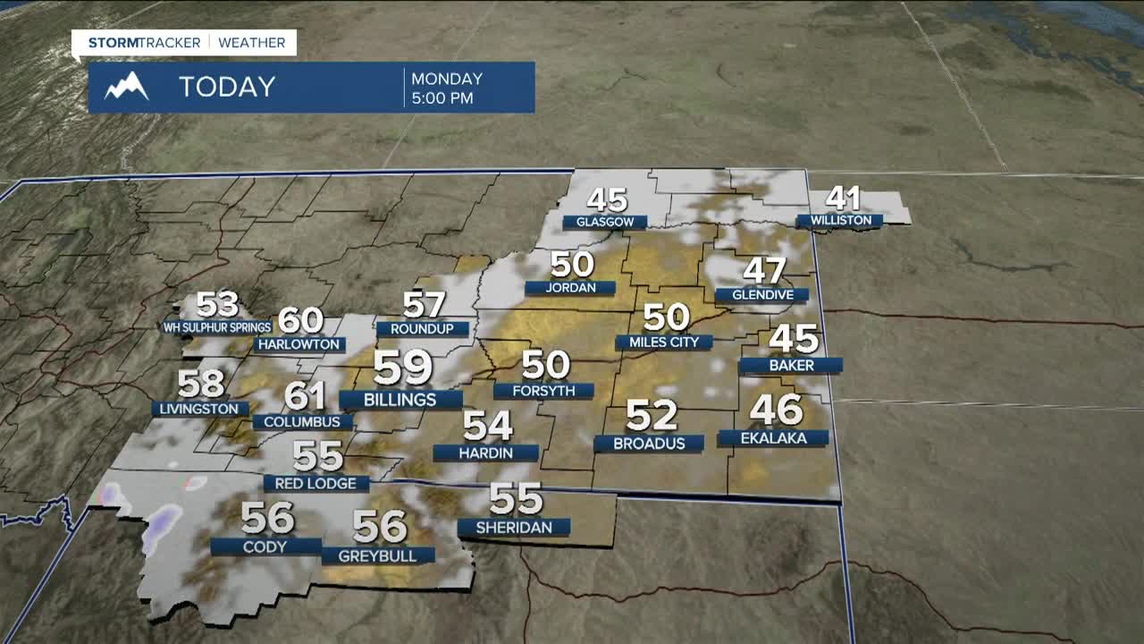 Q2 Billings Area Weather: A cloudy and cool start to the week