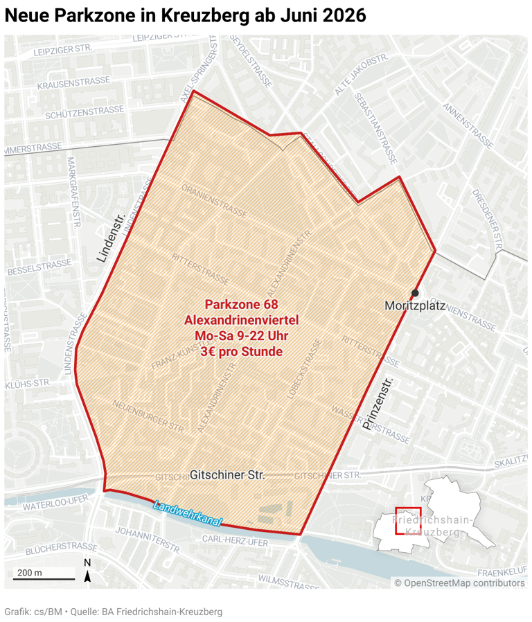 Neue Parkzonen ab Montag in Berlin – wo künftig gezahlt werden muss