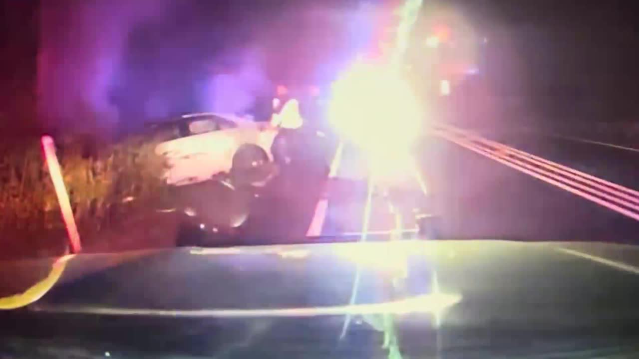 South Brunswick, NJ Officers Rescue Unconscious Driver From Burning Car