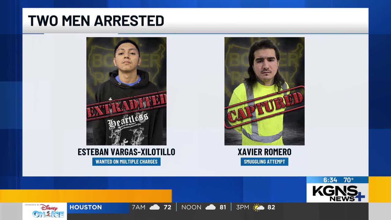 Border Patrol arrests 2 men wanted for serious crimes in Laredo Sector