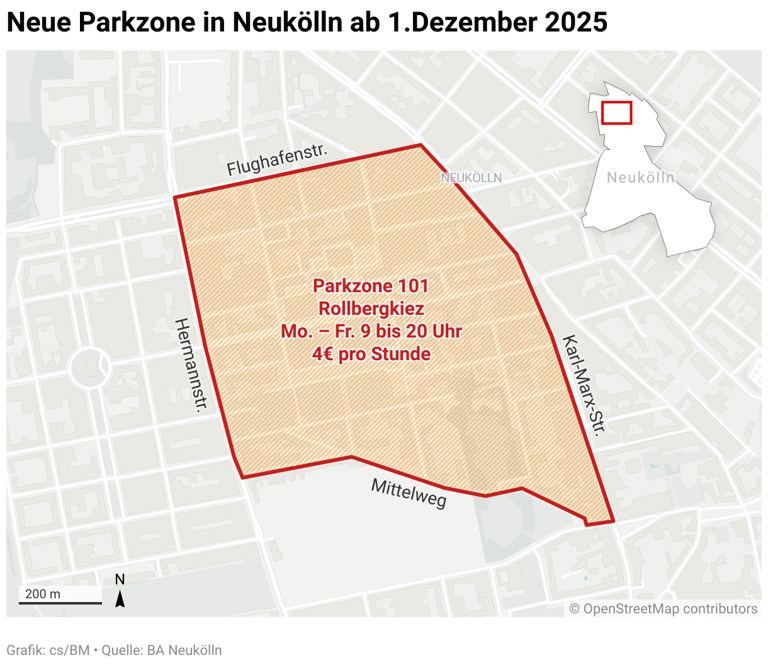 Neue Parkzonen ab Montag in Berlin – wo künftig gezahlt werden muss