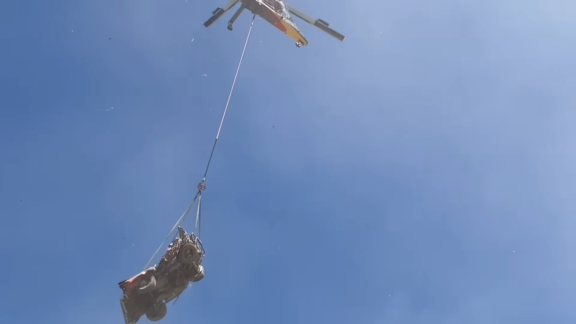 We dropped a Toyota Hilux from 10,000 feet