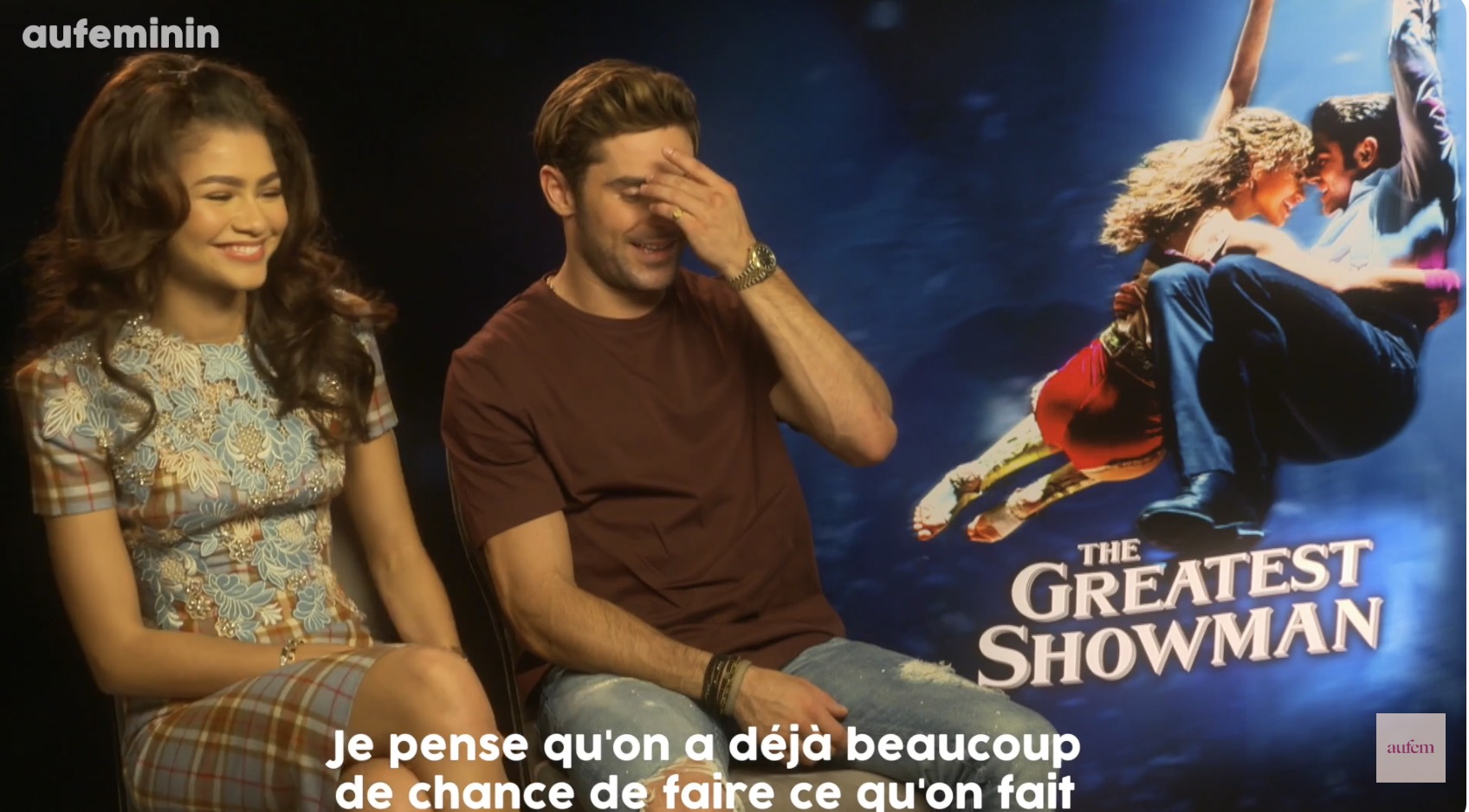 Zac Efron et Zendaya | Interview – The Greatest Showman | AUFEMININ