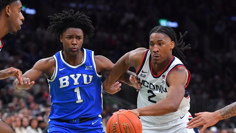 Where does BYU rank in the latest AP poll after losing to UConn?