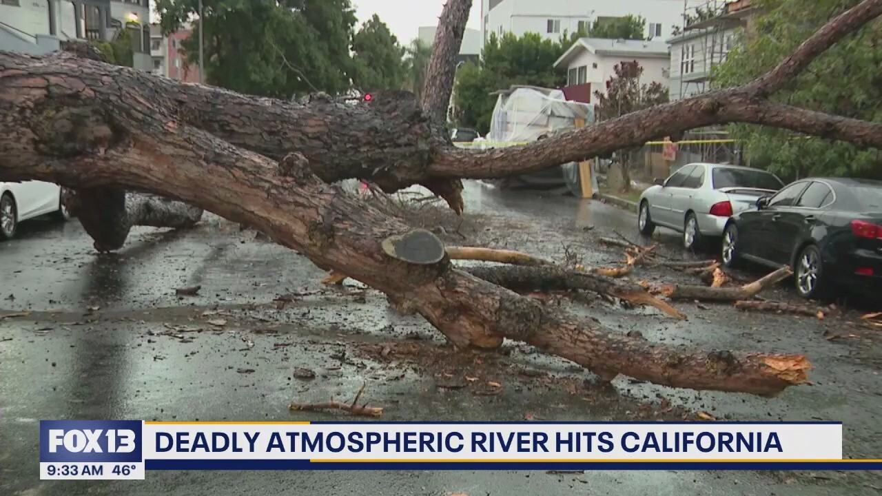Deadly atmospheric river hits California