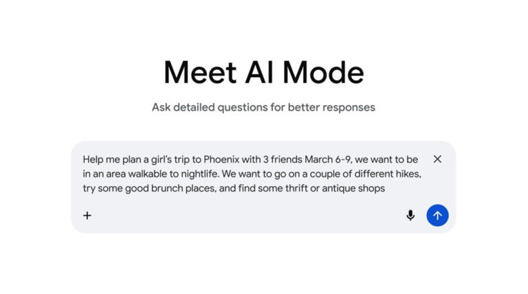 Google Search AI Mode Can Now Plan Your Next Travel