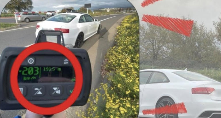 Flashé à 203 km/h au lieu de 90, un chauffard interpellé : 