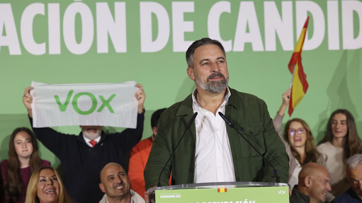 Abascal advierte a Feijóo sobre Extremadura: «O pasan por el aro, o ...