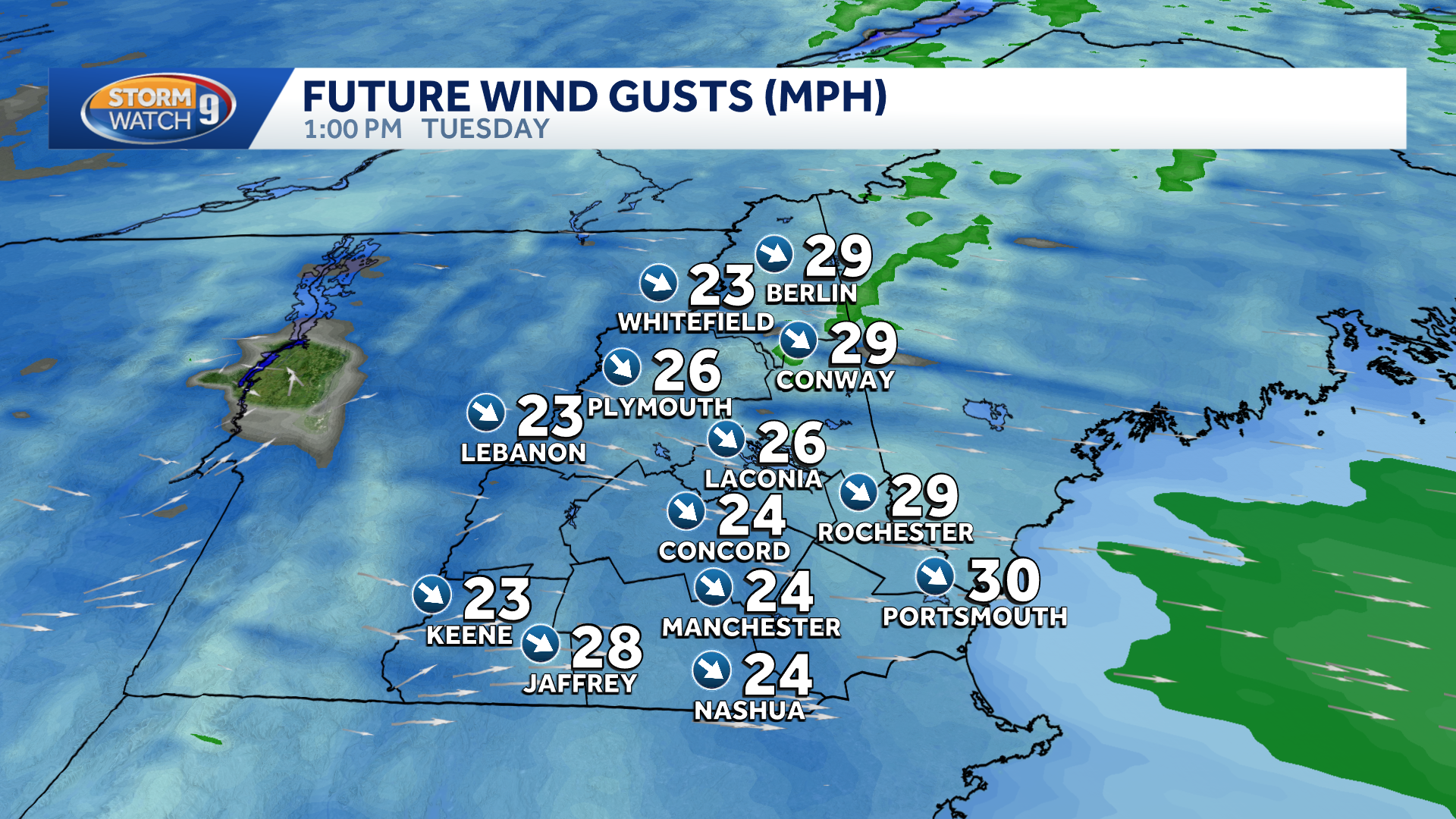 Breezy, colder conditions return Tuesday in NH; mountain snow showers ...