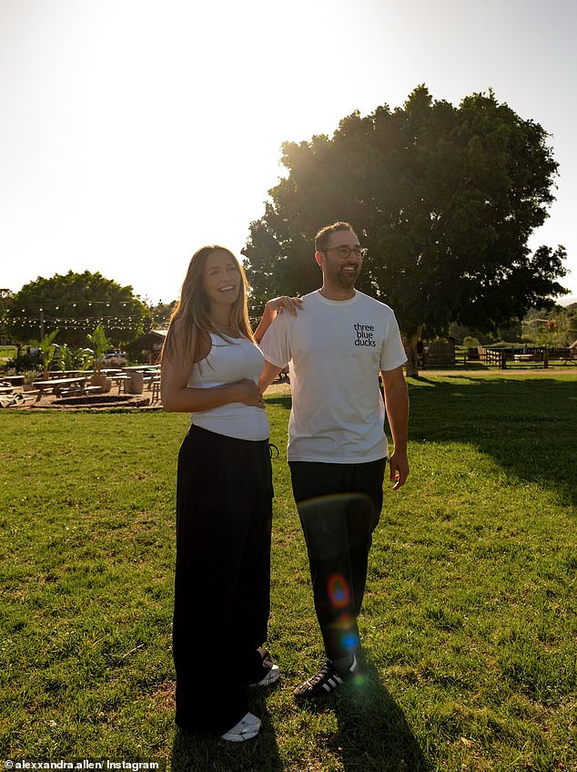 MasterChef star Andy Allen expecting first child with glamorous wife Alex