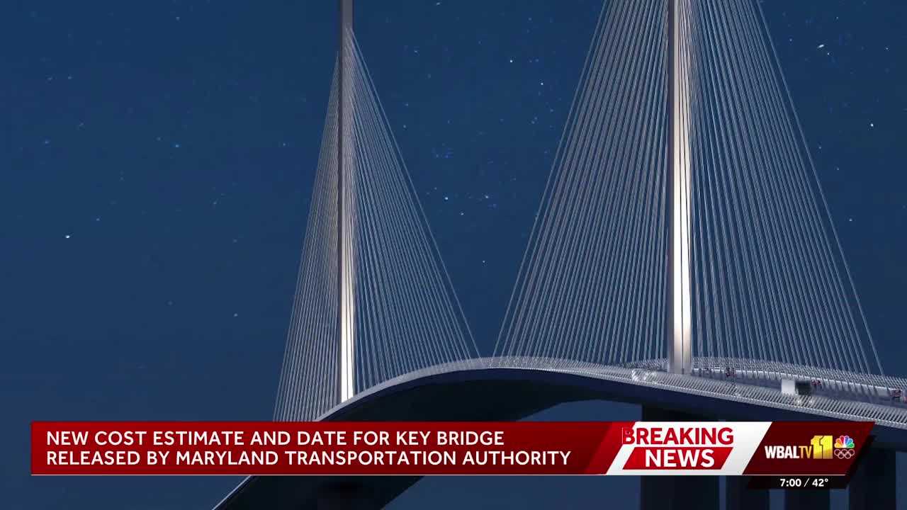 Key Bridge rebuild cost increased, timeline pushed back, officials say
