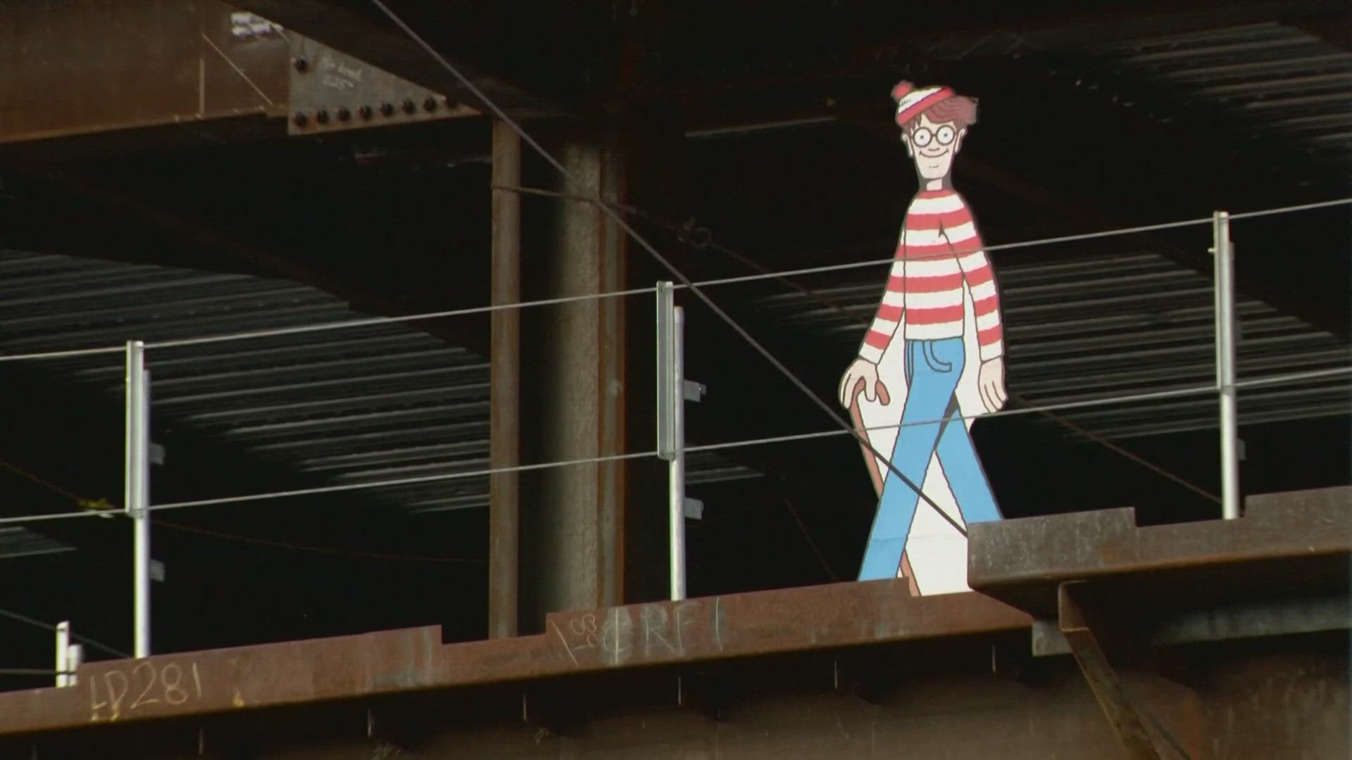 'Where's Waldo?' comes to life at California construction site