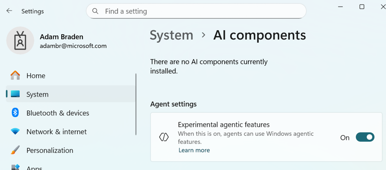 Microsoft is adding an 'experimental agentic features' toggle to ...
